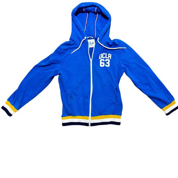 Vintage UCLA Authentic Los Angeles Collegiate Wear full-zip hoodie SzXXL RETRO - Picture 1 of 15